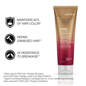 Joico K-pak Color Therapy Shampoo lathering on hair
