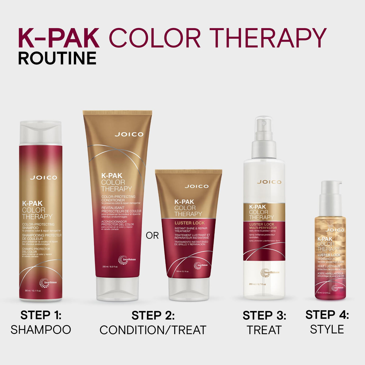 Joico K-PAK Color Therapy Shampoo with a lather demonstration
