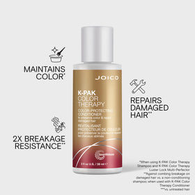 Joico K-PAK Conditioner side view with cap open