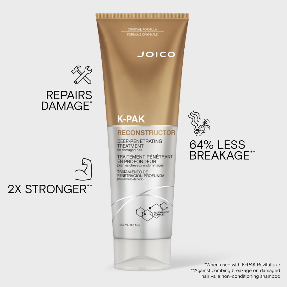 Joico K-PAK Reconstructor back view with ingredient list