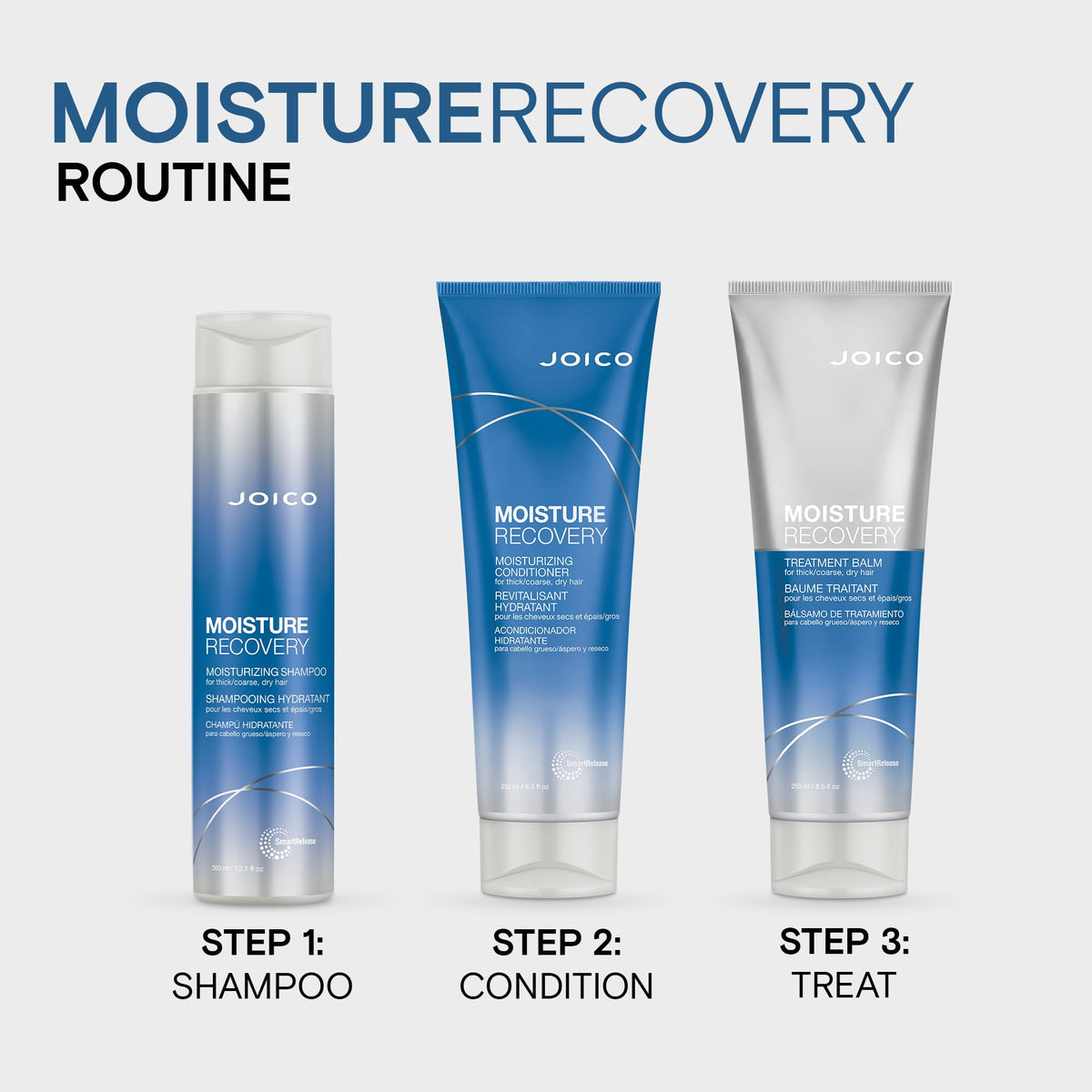 Joico Moisture Recovery Conditioner with jojoba oil and sea kelp