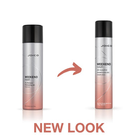 Joico Weekend Hair Dry Shampoo on a bathroom counter