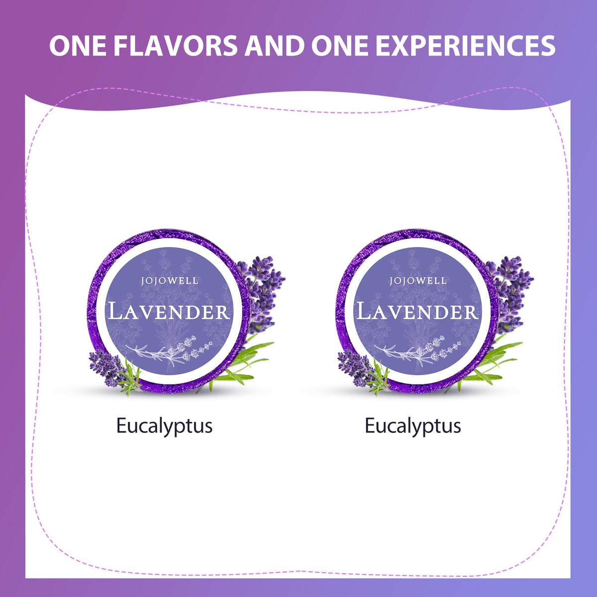 JoJowell Lavender Shower Steamers beautifully packaged in a gift box
