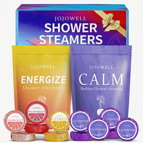 JoJowell Shower Steamers 12 Pack Gift Set with various scents