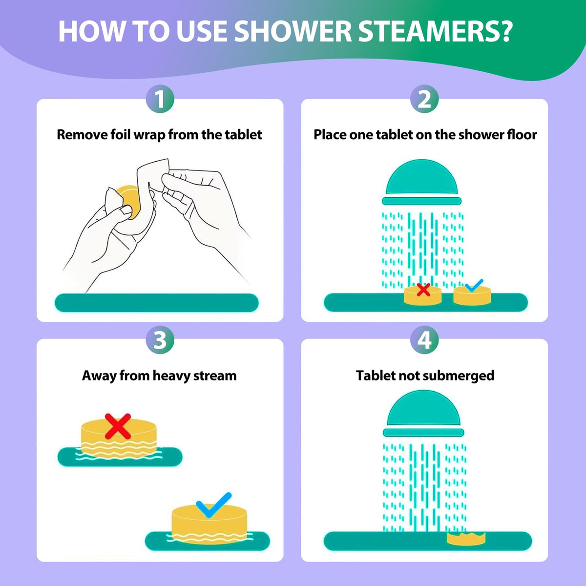 JoJowell shower steamers in a travel bag