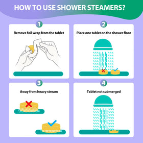 JoJowell shower steamers in a travel bag