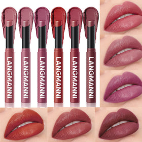 Jolilab Velvet Matte Lipstick Set 6Pcs with diverse shades