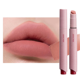 Joocyee Velvet Rouge Matte Lipstick Pencil in grey pink shade front view