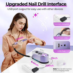JOSGLOI Nail Drill kit with various drill bits
