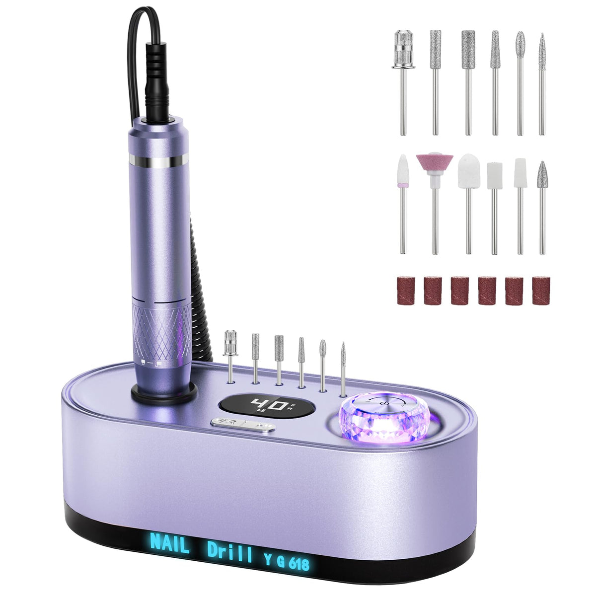 JOSGLOI Professional Nail Drill E-File front view