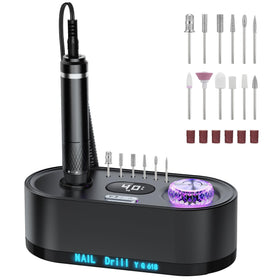 JOSGLOI Professional Nail Drill E-File front view with display
