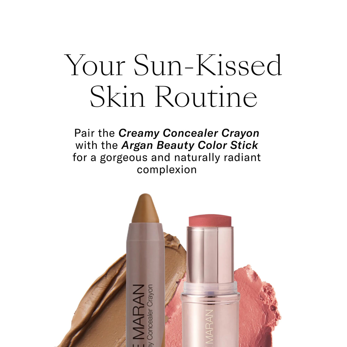 Josie Maran concealer crayon with natural background
