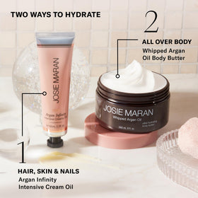 Josie Maran Whipped Body Butter packaging details