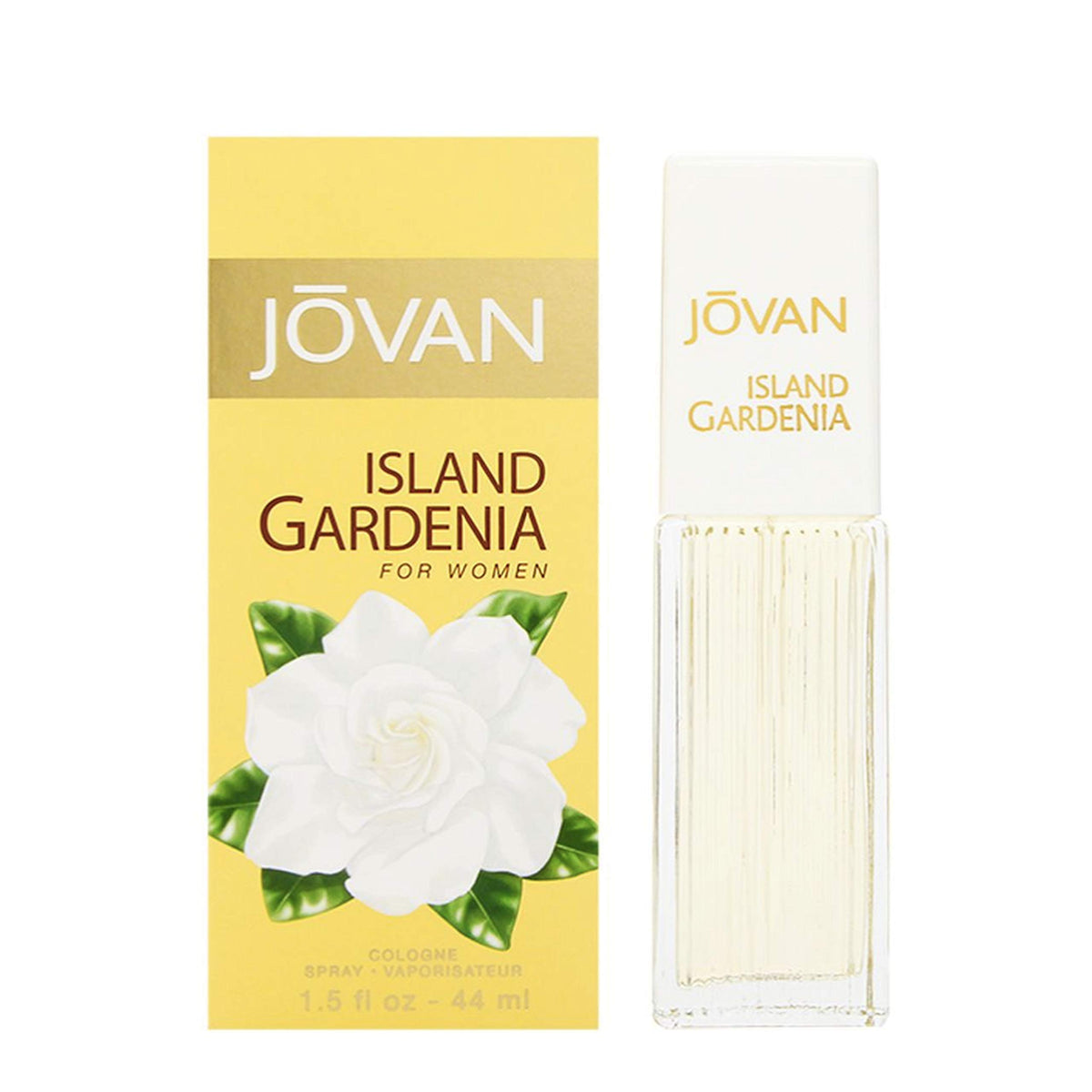 Jovan Island Gardenia Eau de Cologne 1.5 fl oz front view