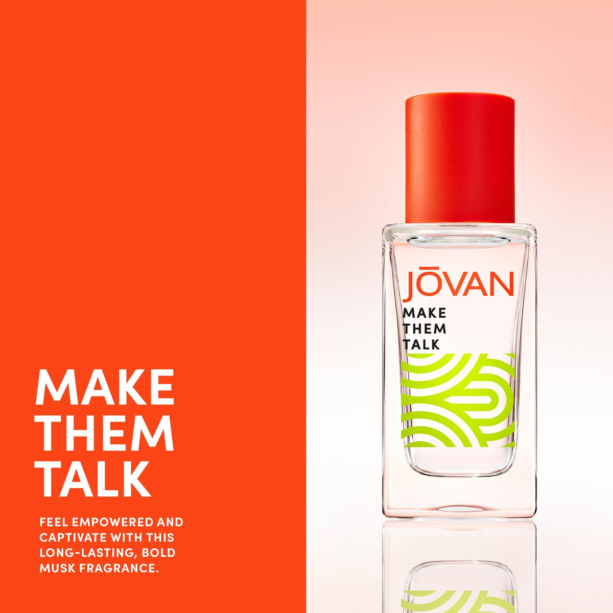 Jovan Make Them Talk Eau de Parfum close-up of label