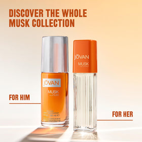 Jovan Musk for Women Eau de Cologne bottle top view