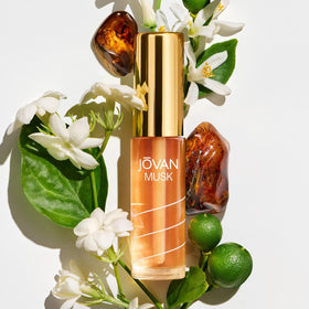 Jovan Musk Perfume Oil bottle side view
