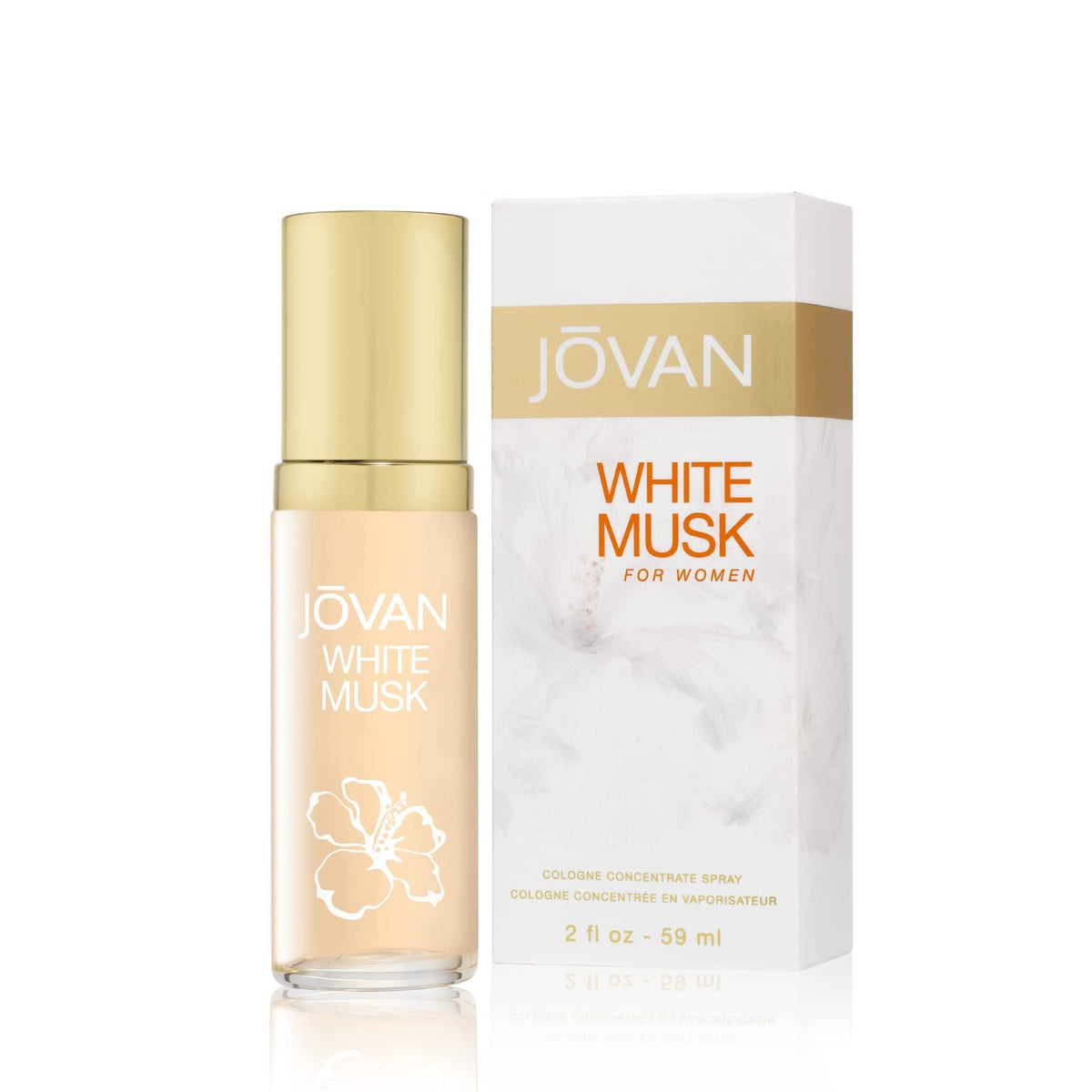 Jovan White Musk Eau de Cologne Spray 2 fl oz bottle side view