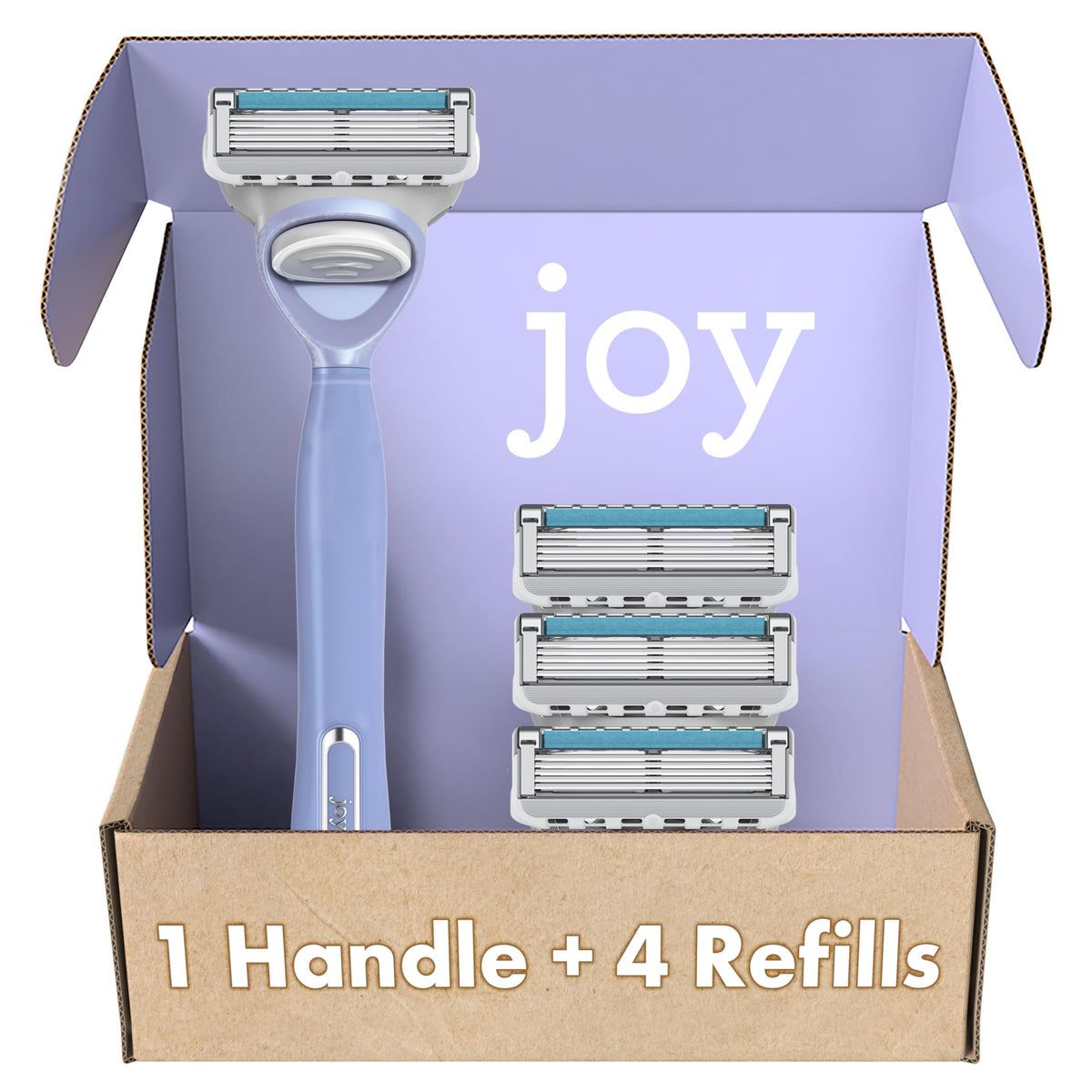 JOY razor for women in lavender with 5 blades