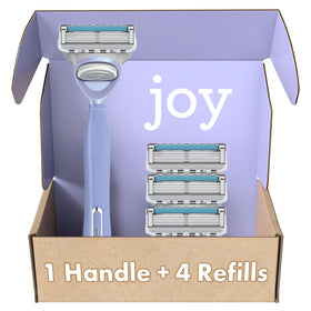 JOY razor for women in lavender with 5 blades