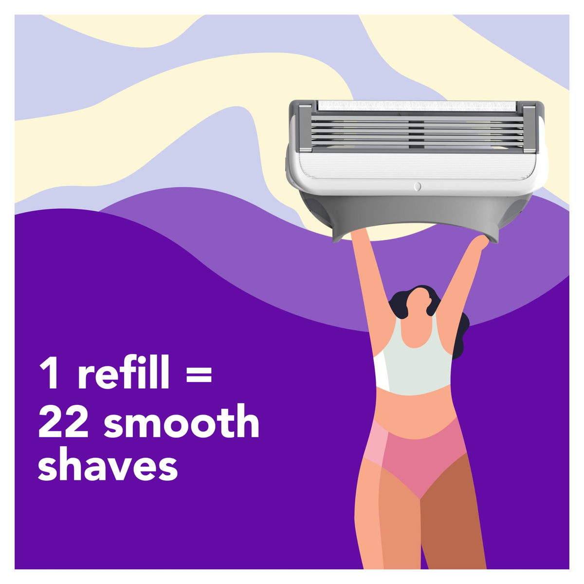 JOY razor packaging with lavender theme