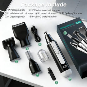 Joy RuDa Nose Hair Trimmer in use for grooming