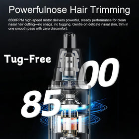 Joy RuDa Nose Hair Trimmer side view showing LED indicator