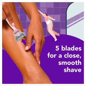 JOY Women's Razor Blade Refills showing 5 cutting blades
