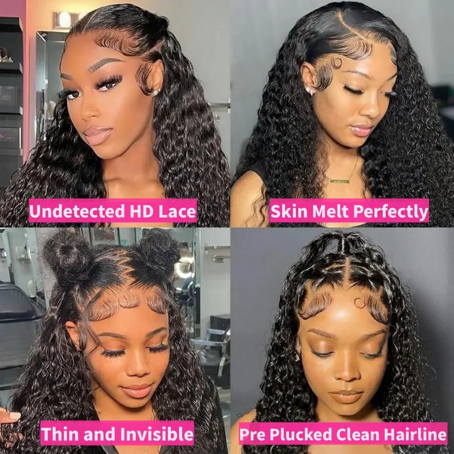 JTMMP 13x6 Deep Wave Lace Front Wig back view