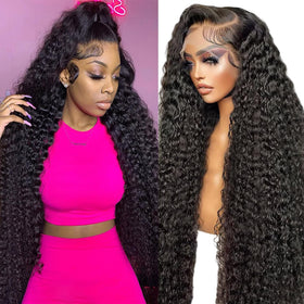 JTMMP 13x6 Deep Wave Lace Front Wig full view