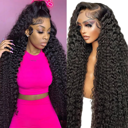JTMMP 13x6 Deep Wave Lace Front Wig full view
