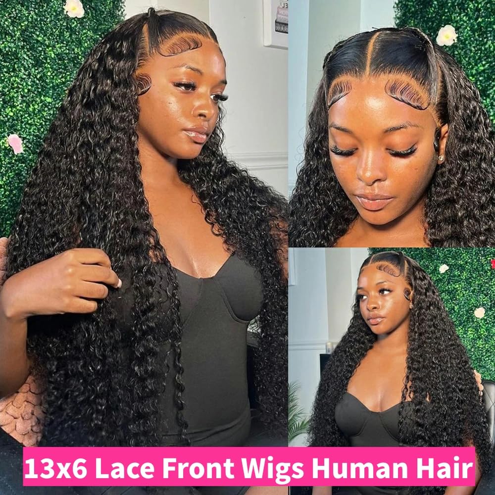 JTMMP 13x6 Deep Wave Lace Front Wig packaging