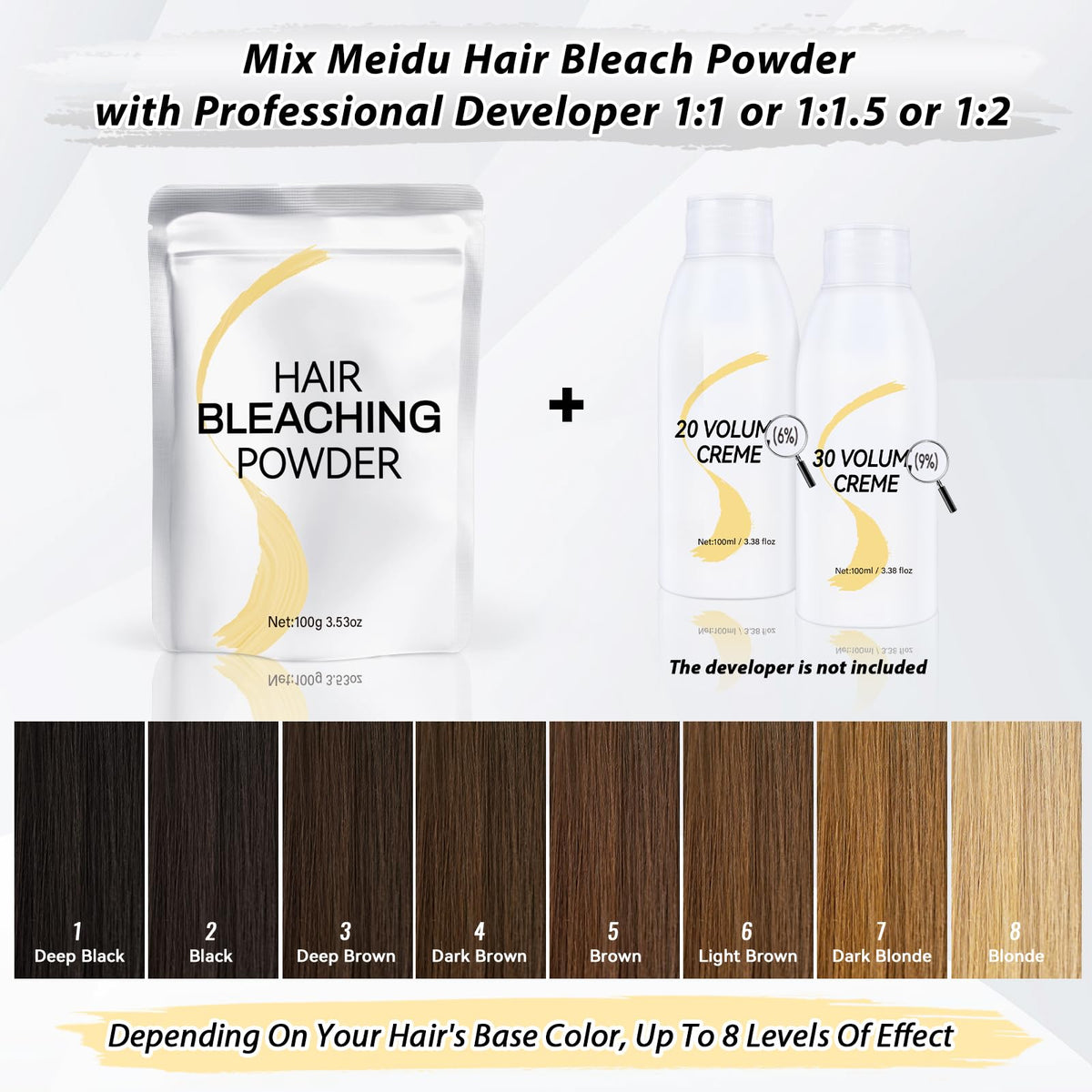 JUANCHI Hair Bleach Powder application process