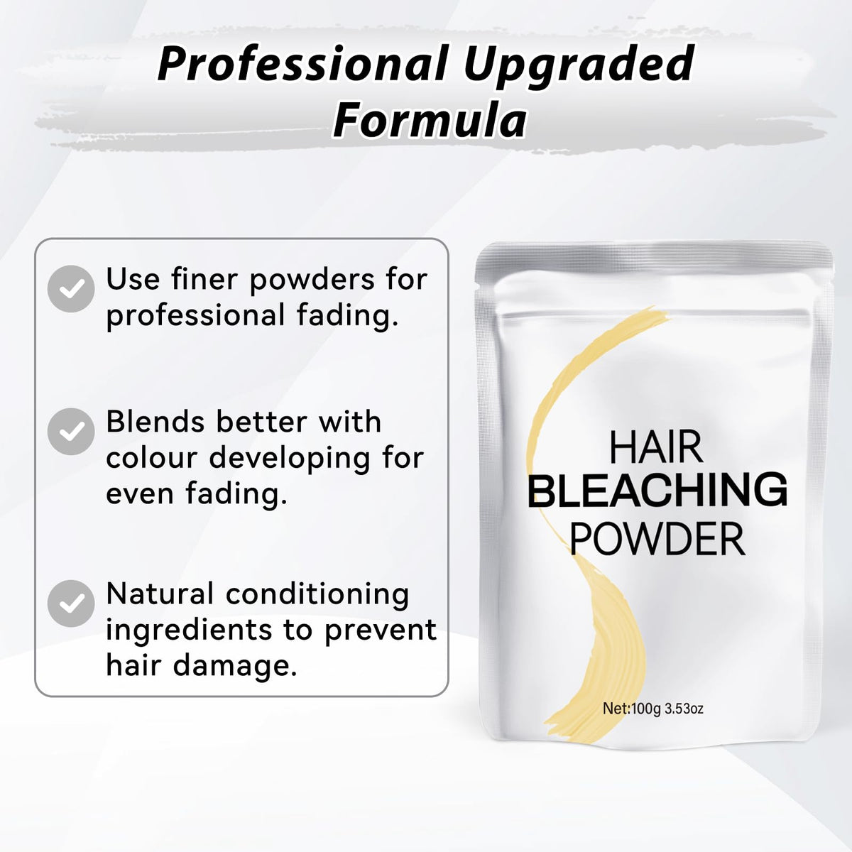 JUANCHI Hair Bleach Powder mixed with developer