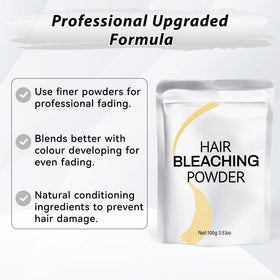 JUANCHI Hair Bleach Powder mixed with developer