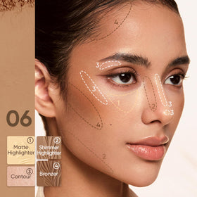 JUDYDOLL Contour Palette compact with mirror