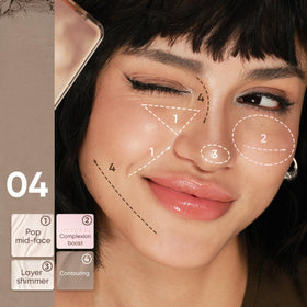 JUDYDOLL Contour Palette creamy powder texture close-up