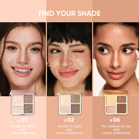 JUDYDOLL Contour Palette in a makeup bag