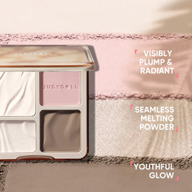 JUDYDOLL Contour Palette in a slim mirrored compact