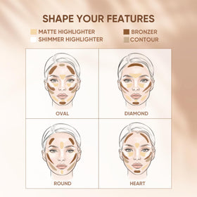 JUDYDOLL Contour Palette with makeup brushes