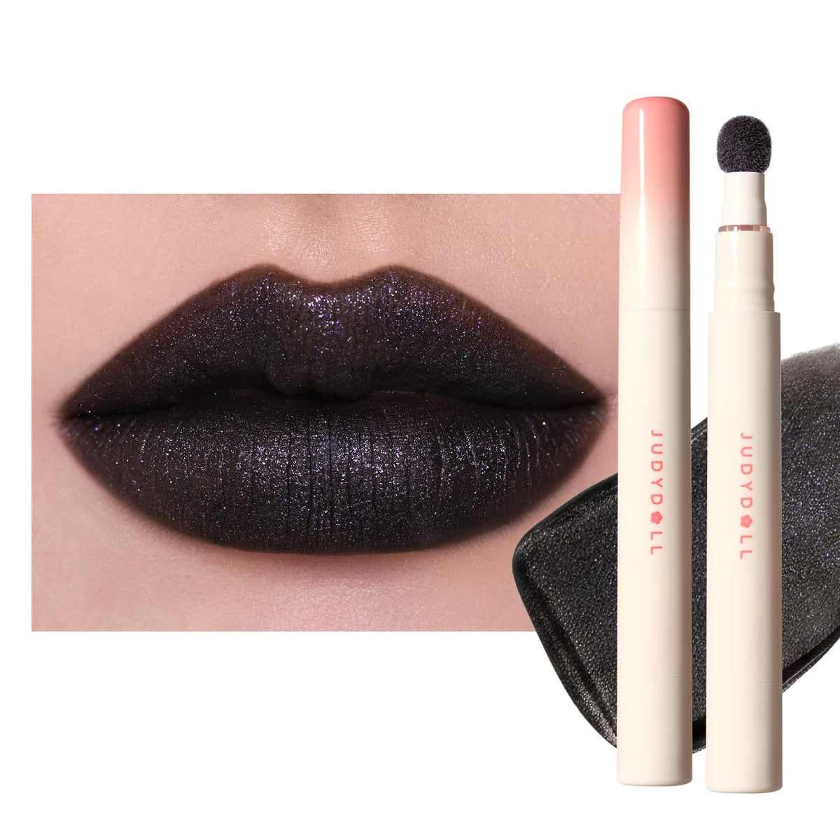 JUDYDOLL Cushion Matte Lip Cream Black Galaxy front view