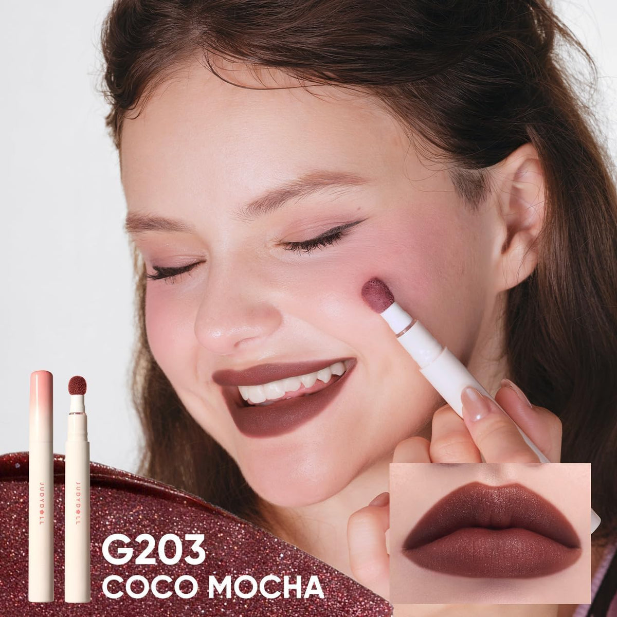 JUDYDOLL Cushion Matte Lip Cream Coco Mocha packaging