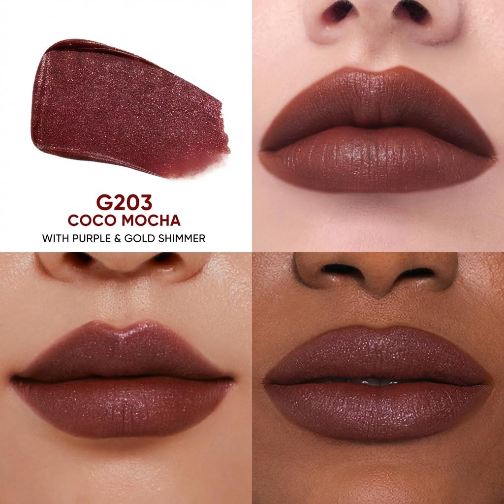 JUDYDOLL Cushion Matte Lip Cream Coco Mocha swatch on skin