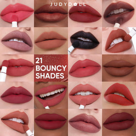 JUDYDOLL Cushion Matte Lip Cream D10 The Idol Pink on vanity