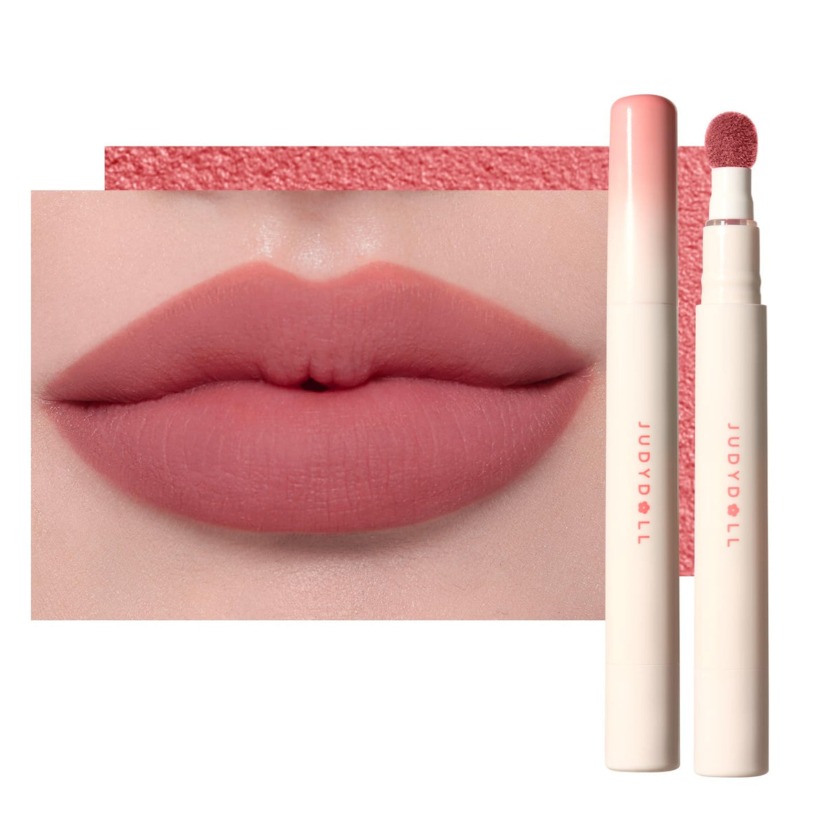 JUDYDOLL Cushion Matte Lip Cream N19 Misty Mauvelous front view