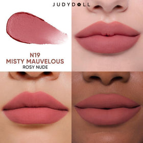 JUDYDOLL Cushion Matte Lip Cream N19 Misty Mauvelous packaging