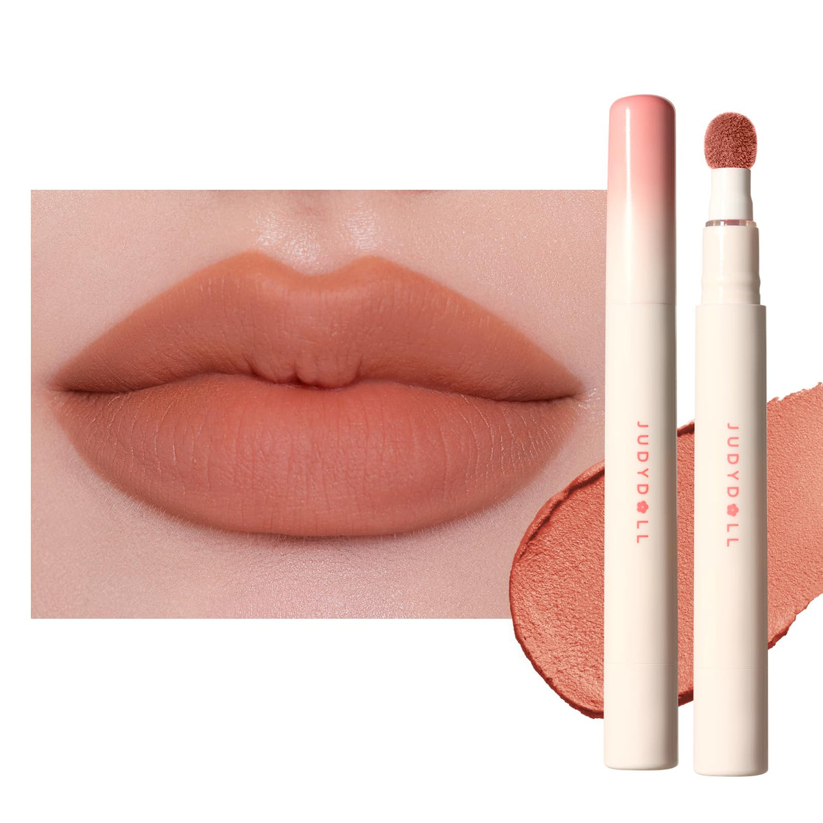 JUDYDOLL Cushion Matte Lip Cream Natural Nude front view