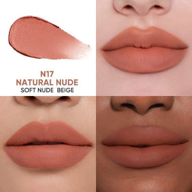 JUDYDOLL Cushion Matte Lip Cream Natural Nude swatch on skin