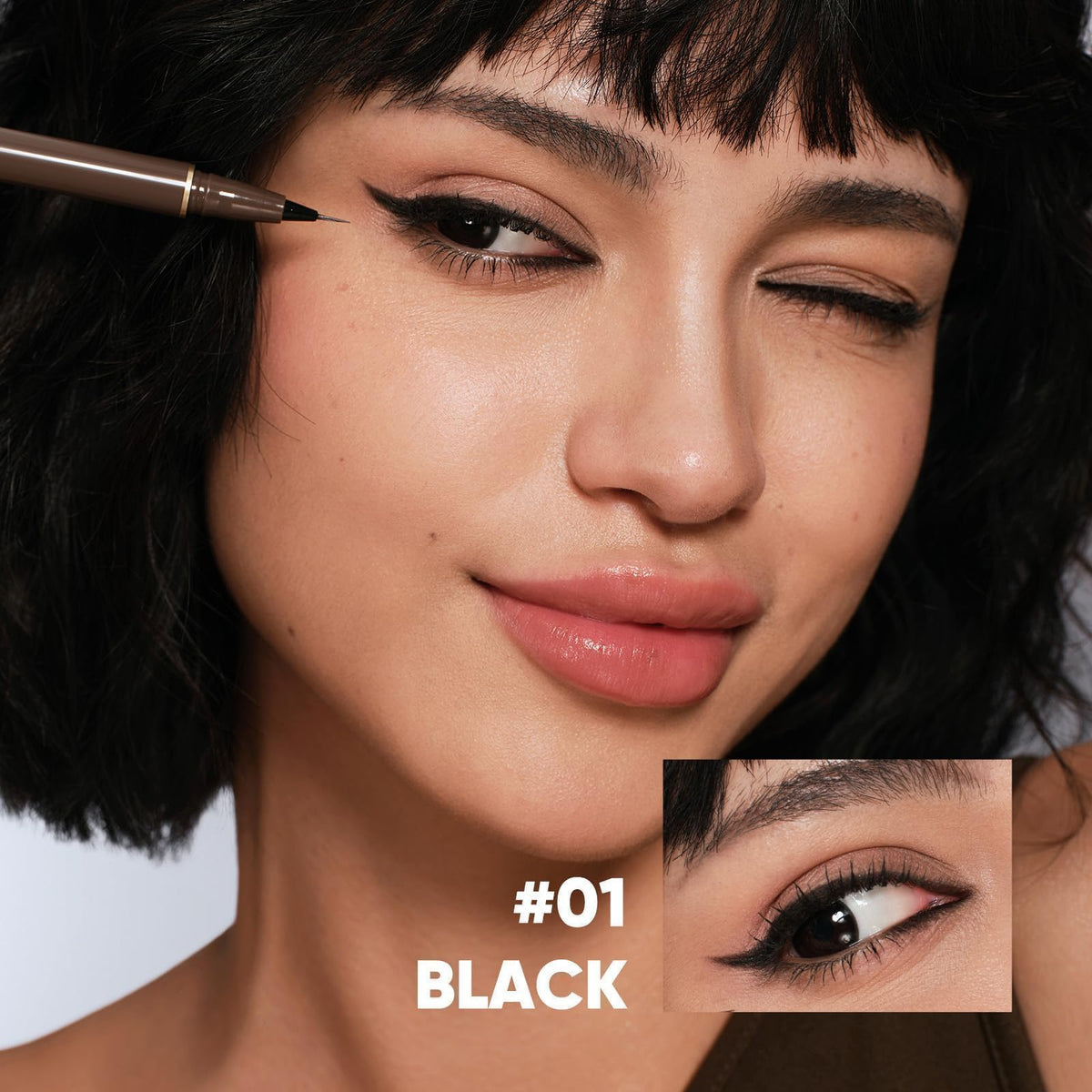 JUDYDOLL Ultra-Fine Liquid Eyeliner brush tip close-up