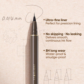 JUDYDOLL Ultra-Fine Liquid Eyeliner swatch on skin